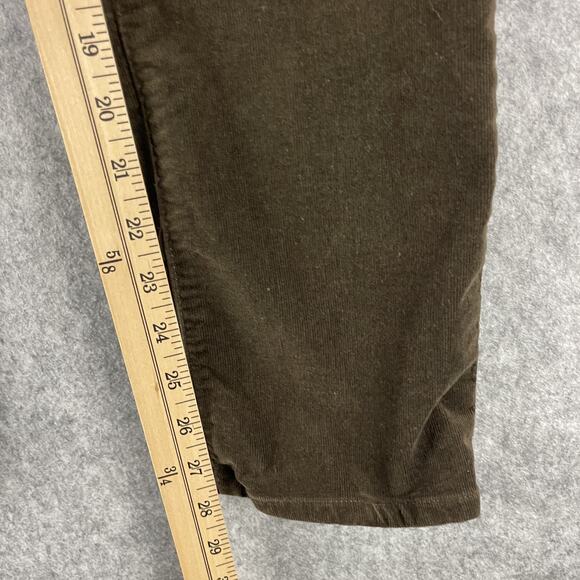 AG Adriano Goldschmied Mari Corduroy Pant Womens 27 Brown Mid Rise Slim Straight - Picture 11 of 16